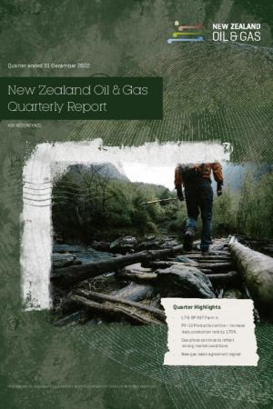 NZOG Dec 2022 Quarterly Report
