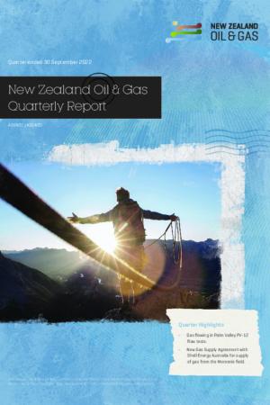 NZOG Sept 2022 Quarterly Report
